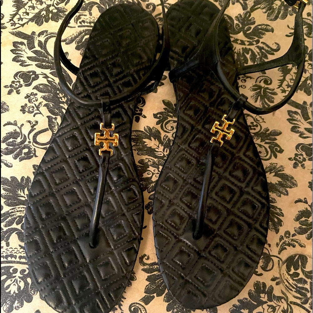 Black Tory Burch sandals